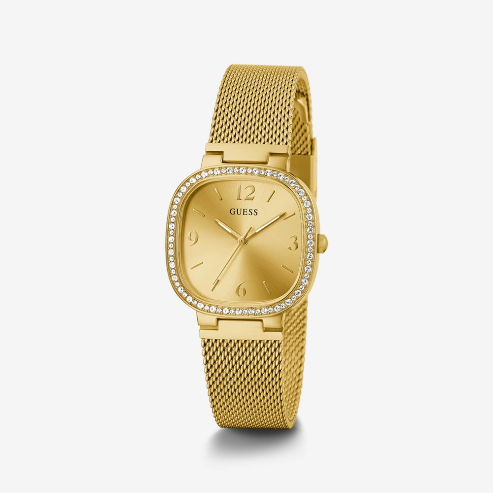 GUESS Ladies Gold Analog