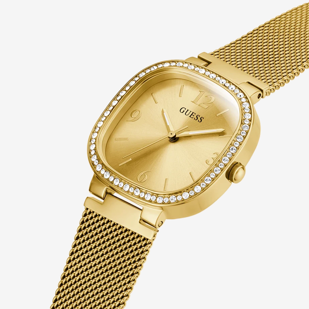 GUESS Ladies Gold Analog